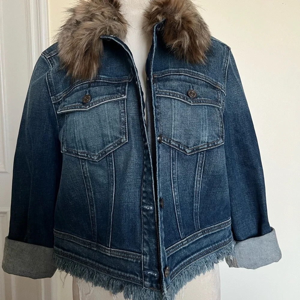 7 For All Mankind Women's Denim Jacket - Picture 1 of 6